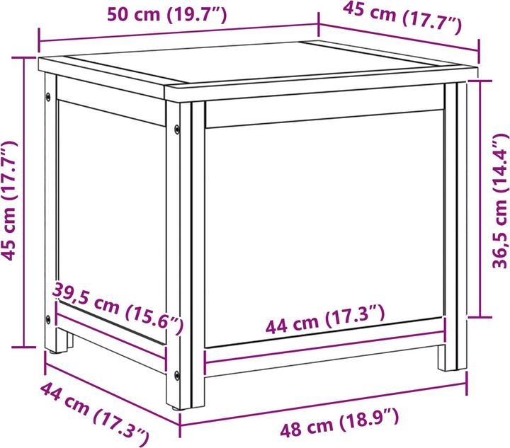Immagine prodotto vidaXL Aufbewahrungstruhe (45 cm)