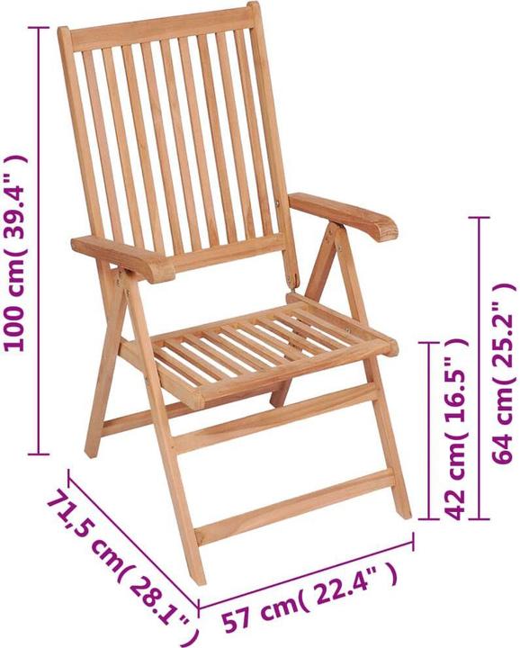 Produktbild vidaXL Gartenstuhl