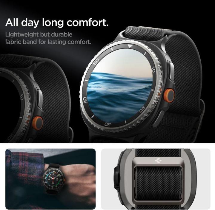 Produktbild Spigen - Lite Fit - Samsung Galaxy Watch8 / Classic (40 / 44 / 46mm)- Black (Nylon, Plastic)