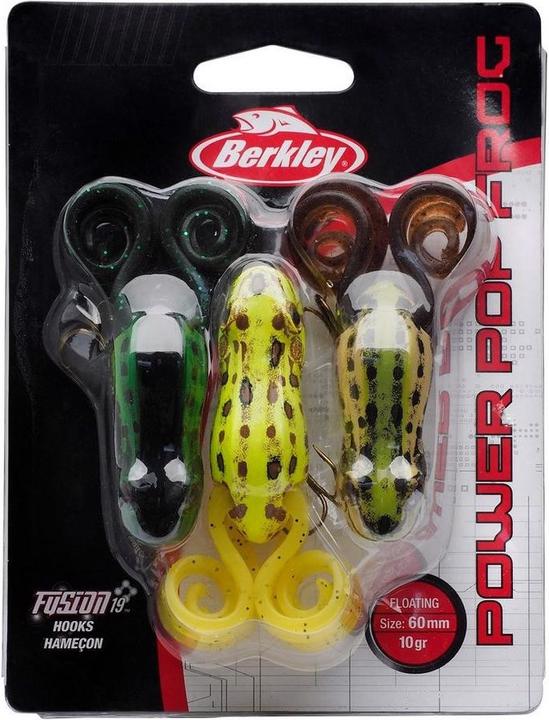 Immagine prodotto Berkley Power Pop Frog 3 Pack (6 cm)