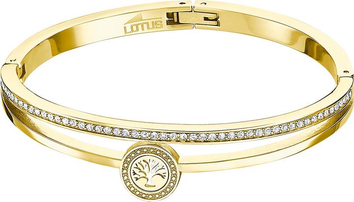 Immagine prodotto Lotus Stile - Bracciale solido placcato oro Tree of Life Donna Basic LS2121-2 / 3 (L) (12 cm, Acciaio inossidabile)