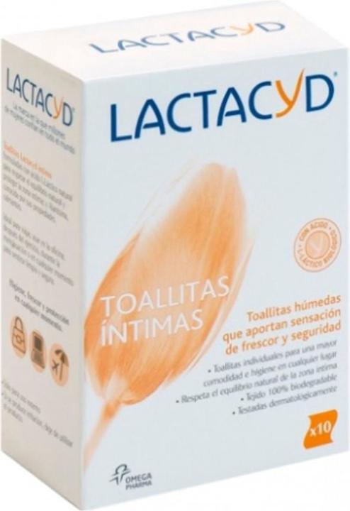 Actual product image Lactacyd Intimate wipes 10 pieces