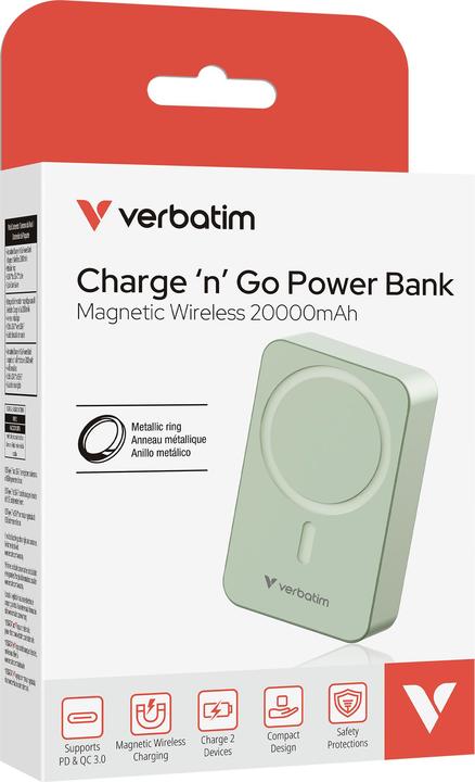 Immagine prodotto Verbatim Charge 'n' Go Essentials (20000 mAh, 50 W, 74 Wh)