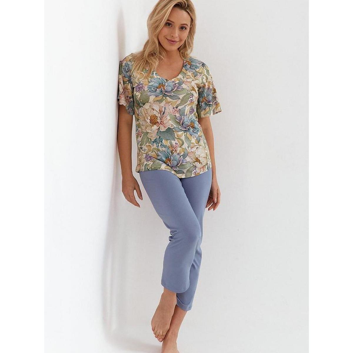 Cana, Damen, Pyjama, Pyjama model, Blau, (S)