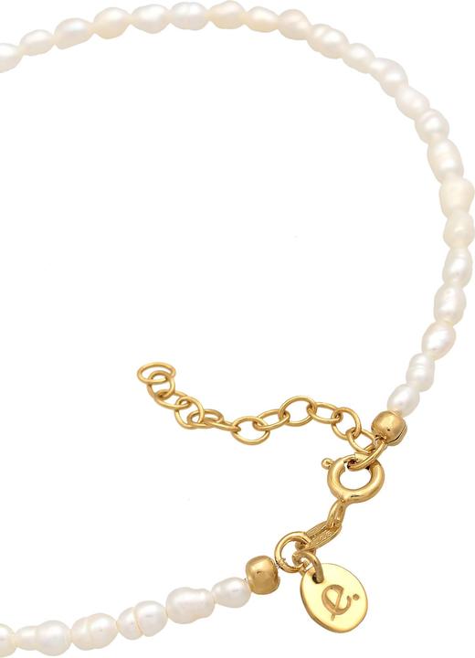 Immagine prodotto Elli PREMIUM Gioielli per i piedi Perle d'acqua dolce Argento 925 Classico (Argento 925 placcato oro, Nessuna pietra, Perle coltivate d'acqua dolce, Plastico, 22 cm)