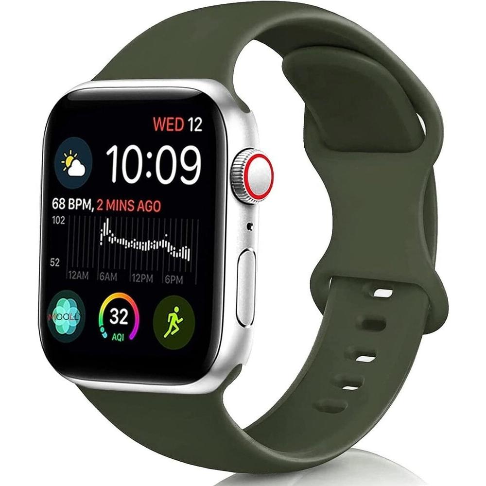 Thumbnail - Strap-it Armband (Silikon, Apple Watch), Uhrenarmband, Grün