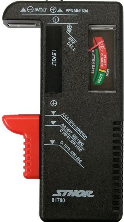 Productafbeelding Toya Sthor Tester Baterii 1,5v Oraz 9v