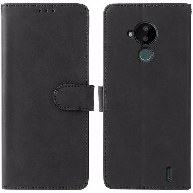 Thumbnail - MU Style Vintage II Leder Bookcover Series (Nokia C30), Smartphone Hülle, Schwarz