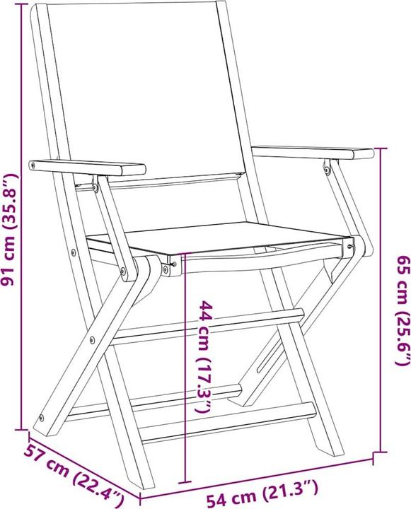 Produktbild vidaXL Gartenstuhl