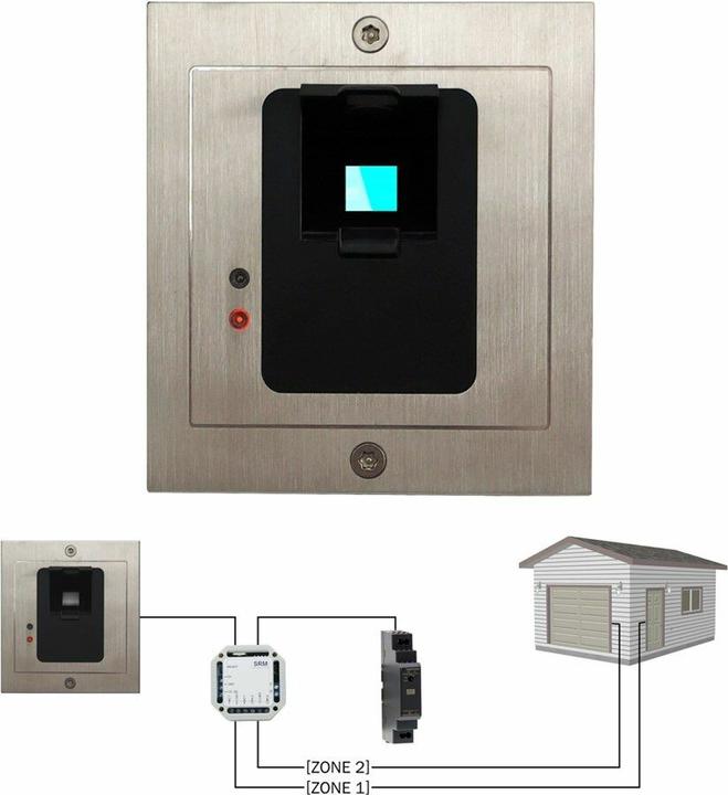 Produktbild Anthell Electronics 601Z2 Unterputz-Fingerprint-Zutrittskontroller