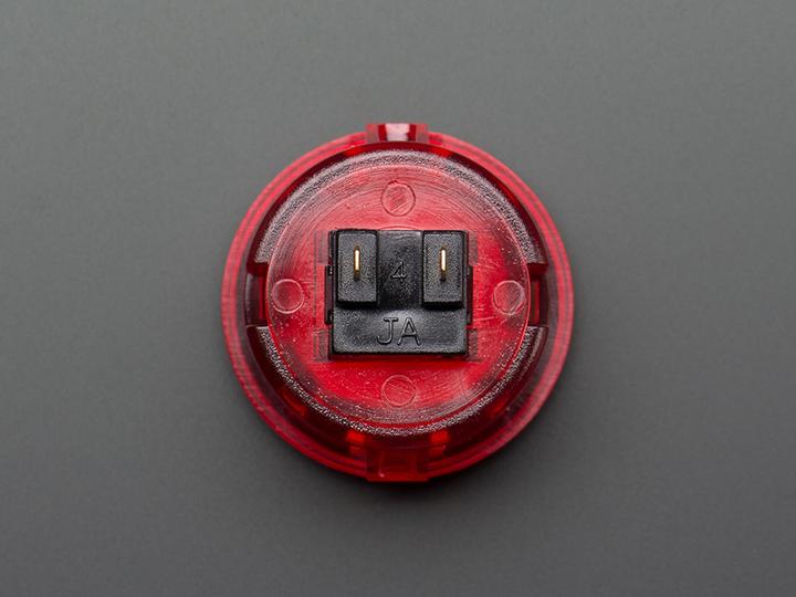 Produktbild OEM Arcade Button 30mm Rot Transparent