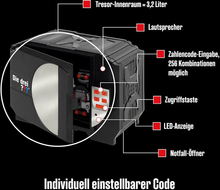 Produktbild Kosmos Detektivausrüstung Die Drei??? Digital Safe