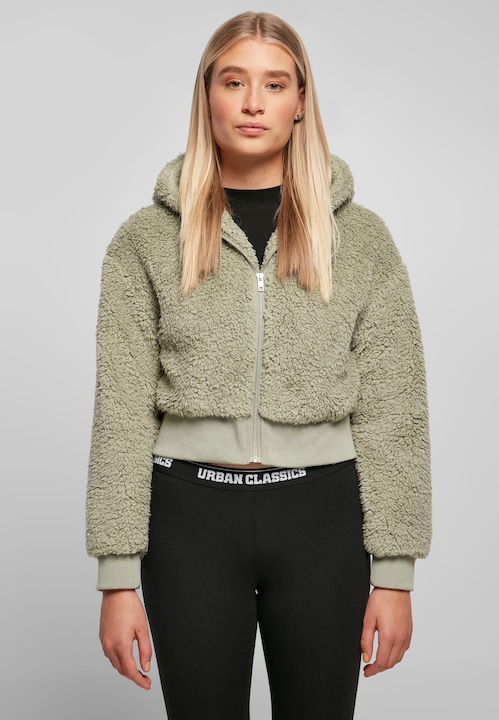Actual product image Urban Classics Ladies Short Oversized Sherpa Jacket - 16788 (XXL)