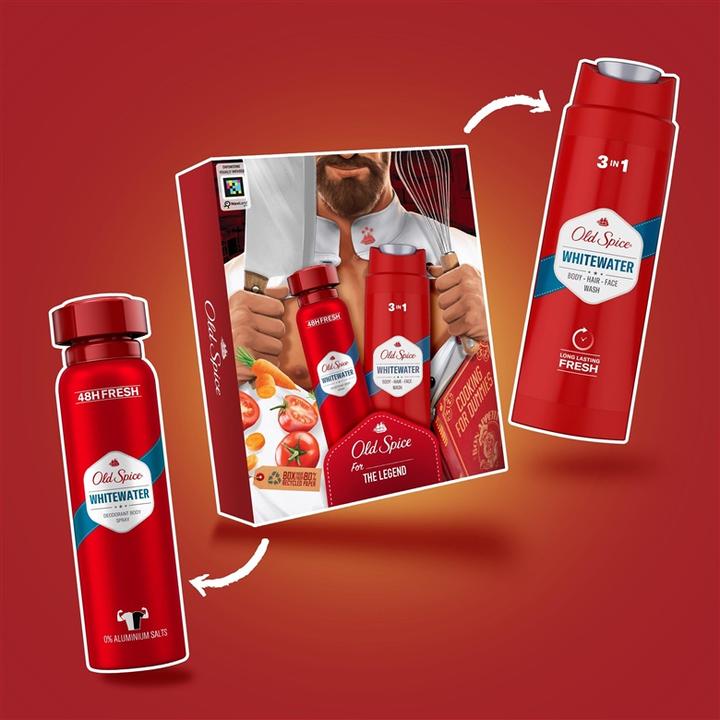 Actual product image Old Spice Set Whitewater (Spray, 400 ml)