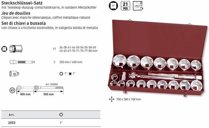 Produktbild Kraftwerk Steckschlüsselsatz (1")