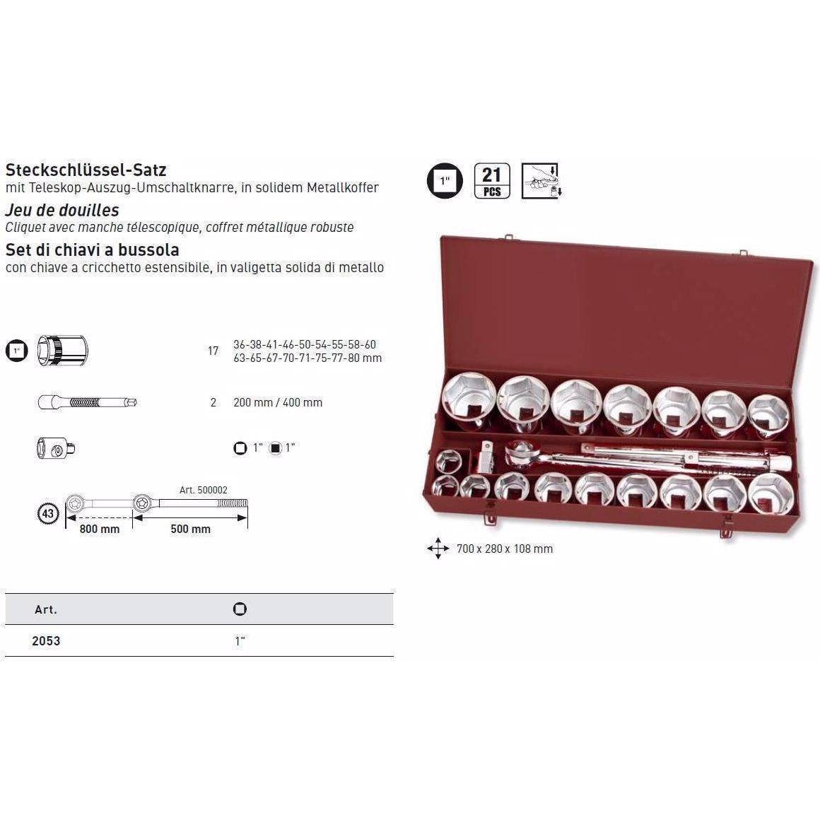 Thumbnail - Kraftwerk, Steckschlüssel + Stecknuss, Steckschlüsselsatz (1")