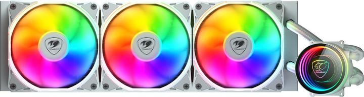 Actual product image Cougar Kit Watercooling AIO Poseidon Elite RGB - 360mm (Blanc)