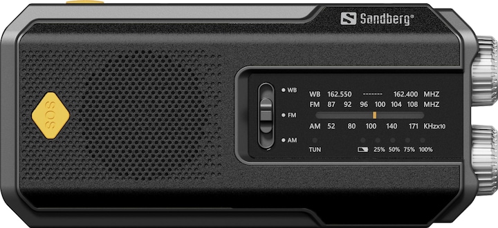Actual product image Sandberg Survivor Radio All-in-1 2000 (AM, FM, Radio Frequency (RF))