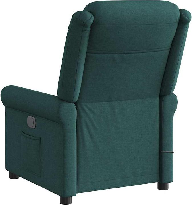 Immagine prodotto VidaXL Poltrona massaggiante Tessuto verde scuro Poltrona massaggiante TV