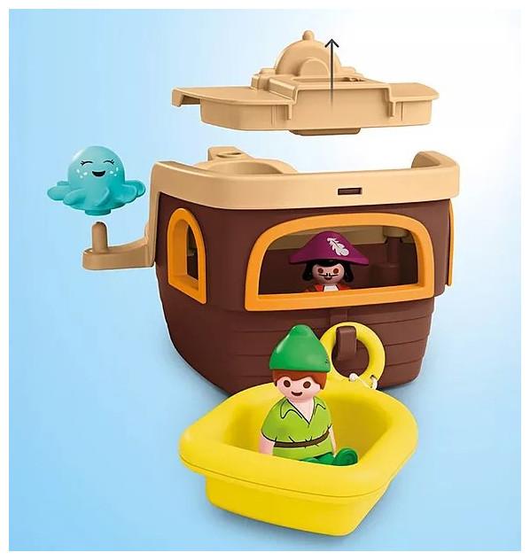 Image du produit Playmobil Disney : Bateau pirate de Peter Pan avec éclaboussures d'eau (71769, Playmobil Junior)