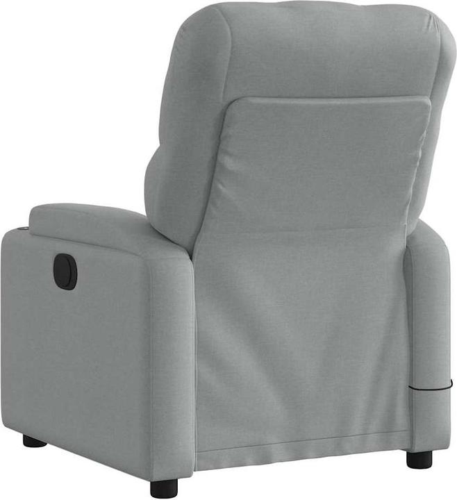 Immagine prodotto vidaXL Sedia da massaggio in tessuto grigio chiaro,Colore: Grigio chiaro,Materiale: Tessuto