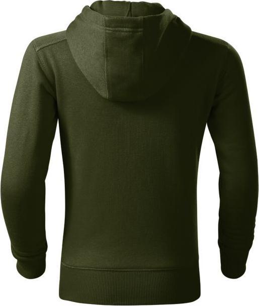 Produktbild Malfini Children's Trendy Zipper Sweatshirt (military) (158)