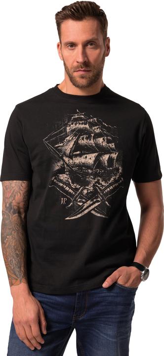 Image du produit JP1880 Lot de 2 t-shirts JP 1880 à manches courtes, col rond et imprimé poitrine - jusqu'au 8 XL (XXL)
