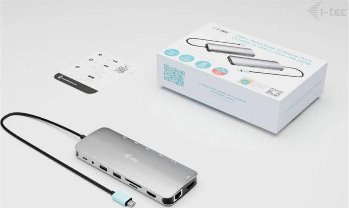 Produktbild i-tec USB-C Nano 3x LCD Dock (USB-C, 9 Ports)