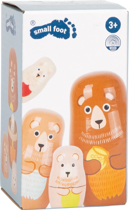 Actual product image small foot Matryoshka Bear Family