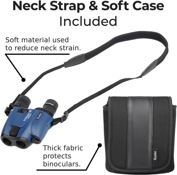 Produktbild Kenko Stabilisierter 12x21 Fernglas mit automatischer Bildstabilisierung für Vogel- und Sternbeobachtung (12x, 21 mm)