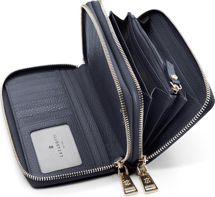 Actual product image Lazarotti Bologna Leather wallet RFID protection leather 20 cm