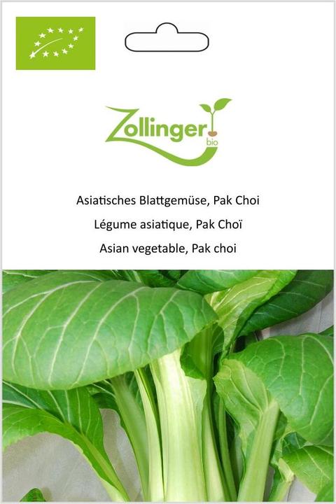 Actual product image Zollinger Bio Asian leafy vegetables, pak choi (Plant seeds)