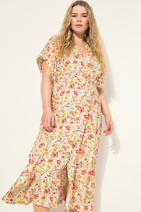 Produktbild Studio Untold Maxikleid, A-Line, Flowerprint, Knopfleiste (50, 52)