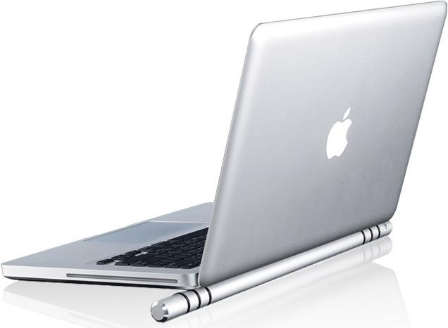 Just Mobile Cooling Bar, Stylische Notebook Unterlage, Alu