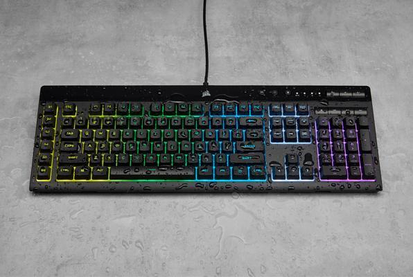 Image du produit Corsair K55 RGB PRO - Taille complète - USB - AZERTY - RGB LED - Noir (BE, Filaire)