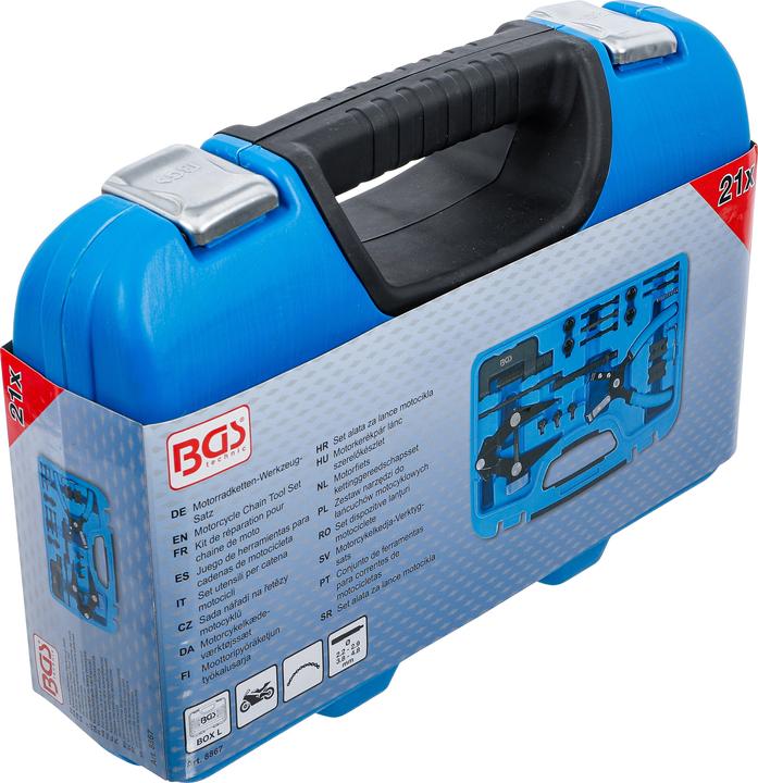 Image du produit BGS Kit de réparation pour chaine de moto | 21 pièces