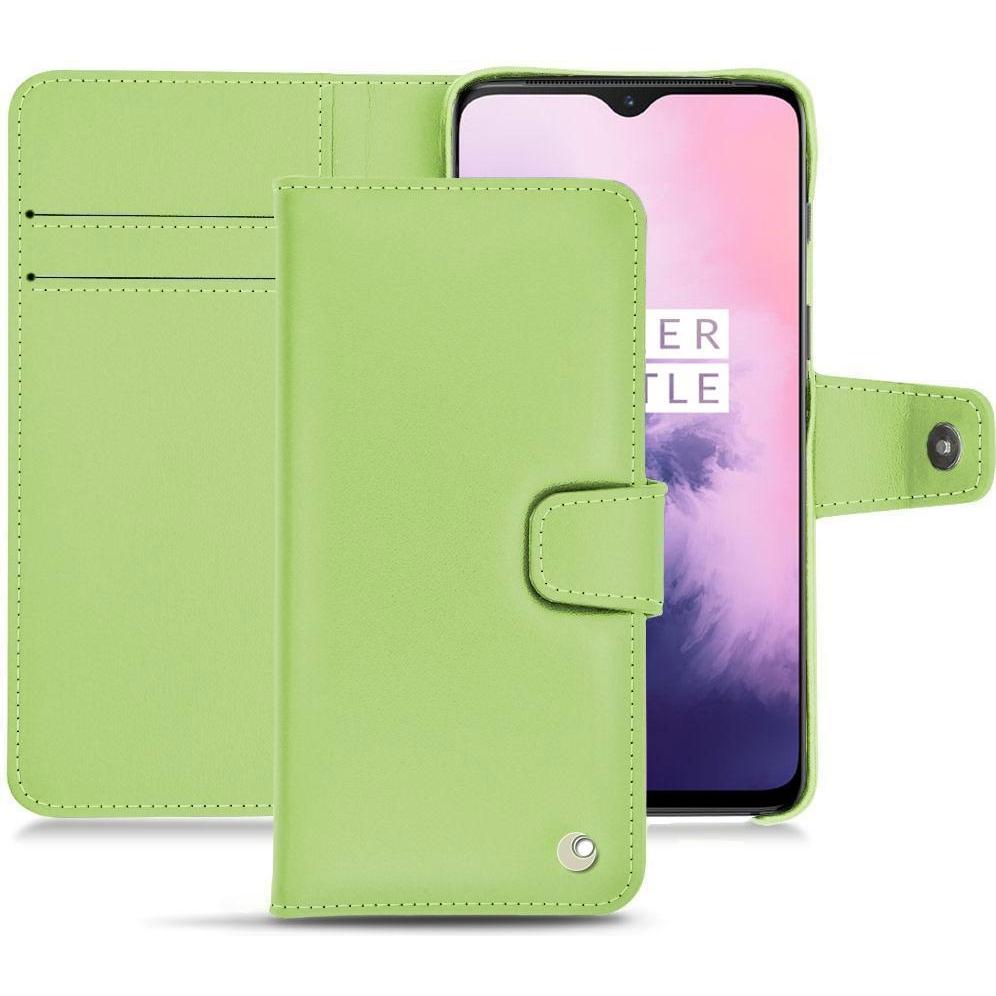 Noreve Lederschutzhülle Wallet (OnePlus 7), Smartphone Hülle, Grün