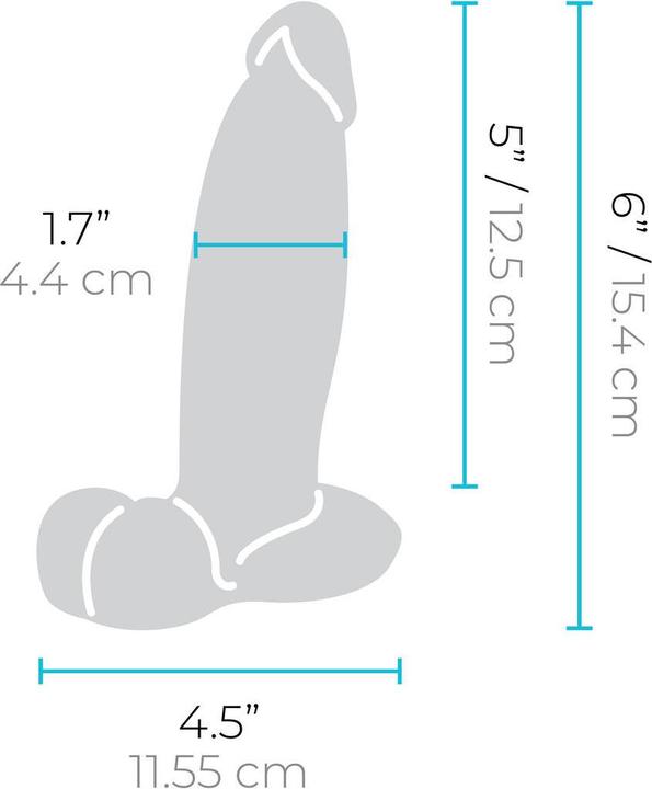 Actual product image Earthly Body Natürliches Dildo B-Vibe Silikon (12,6 CM)