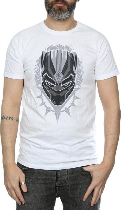 Actual product image Mens Black Panther Head T-Shirt (XXL)
