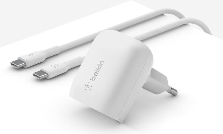 Actual product image Belkin BoostCharge 20 W USB-C with PD, incl. USB-C cable (20 W, 1 portion)