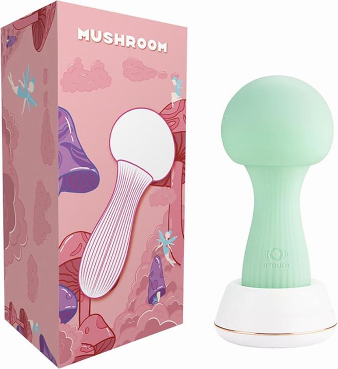 Actual product image Otouch Mushroom Silikon Wand Vibrator Türkis