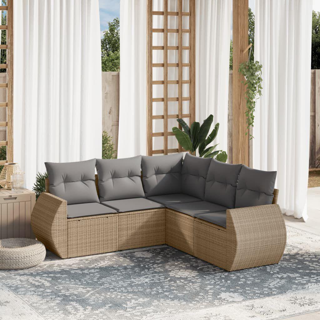 Thumbnail - VidaXL, Gartenlounge, 10-tlg. Garten-Lounge-Set mit Kissen