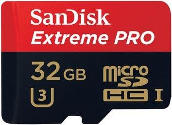 SanDisk Extreme Pro microSDHC (32 GB, microSDHC, U3, UHS-I)