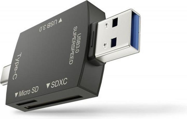 Actual product image Newell memory card reader Hub OTG 3in1 (USB, USB-C)