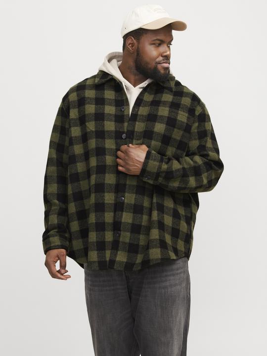 Produktbild Jack & Jones Plus Locker geschnitten Overshirt Overshirt (5XL)