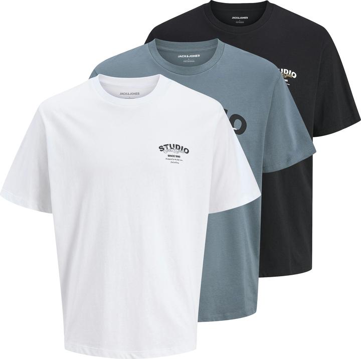 Produktbild Jack & Jones Plus Size 3er-pack Gedruckt T-shirt T-shirt (3XL)