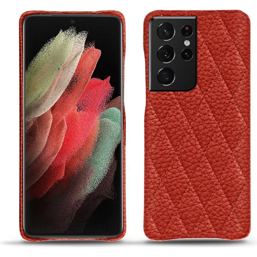 Thumbnail - Noreve Lederschutzhülle (Samsung Galaxy S21 Ultra), Smartphone Hülle, Orange
