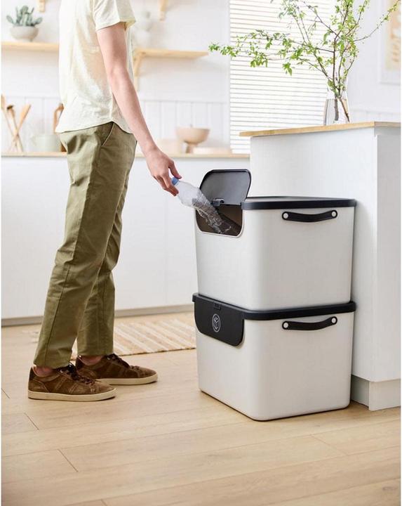 Produktbild Rotho Kunststoff AG / Sp. z o.o. Recycling Müllsystem 55 l ALBULA (55 l)