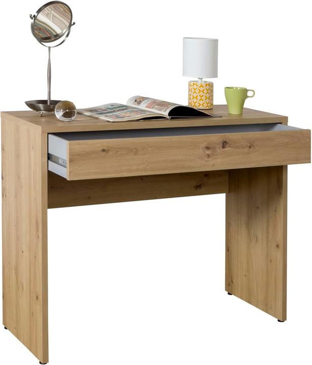 Actual product image Composad Elegant Modern Desk with Drawer, PC Workstation for Compact Spaces (100 x 40.50 x 81.40 cm)