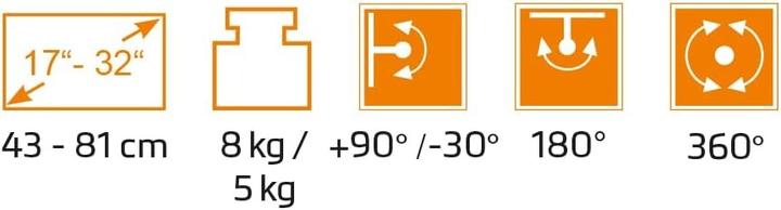 Produktbild myWall HL52L (Tisch, 32", 8 kg)